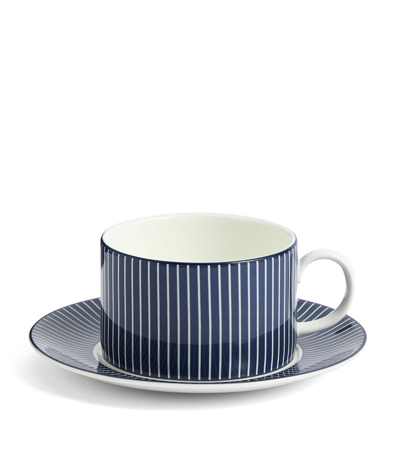 Wedgwood Pinstripe Teacup and Saucer