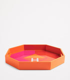 Harrods lacquered wood logo geometric tray 38cm x 42cm, UK version