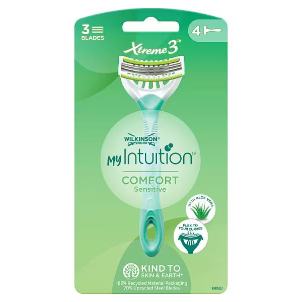 myIntuition Xtreme 3 razor sensitive skin 4 pack (British brand)