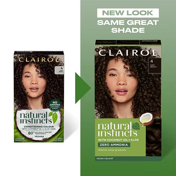 Clairol Semi-Permanent Hair Dye Shade 3 Dark Brown - British product