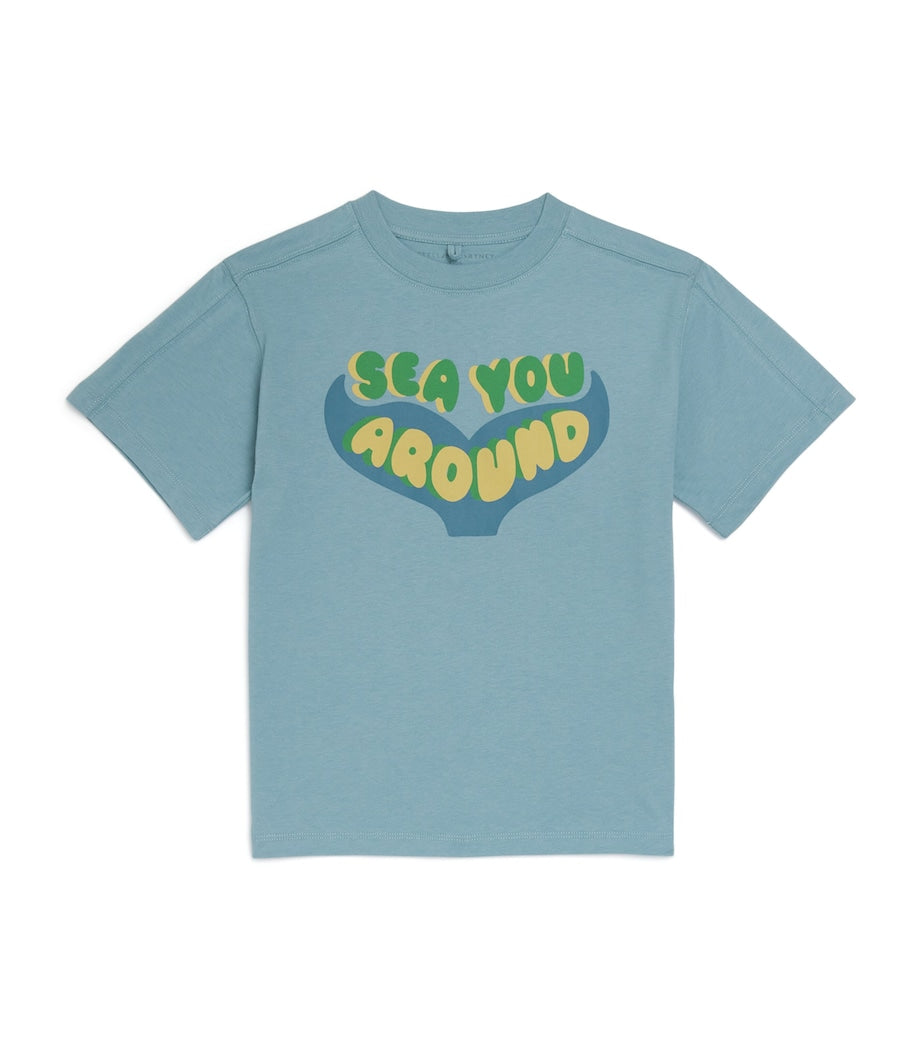 Stella McCartney Kids Sea You Around graphic T-shirt for ages 2-14 years (British brand)