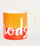 Vibrant Ceramic Mug with Playful Message, 9cm Height x 8.5cm Diameter