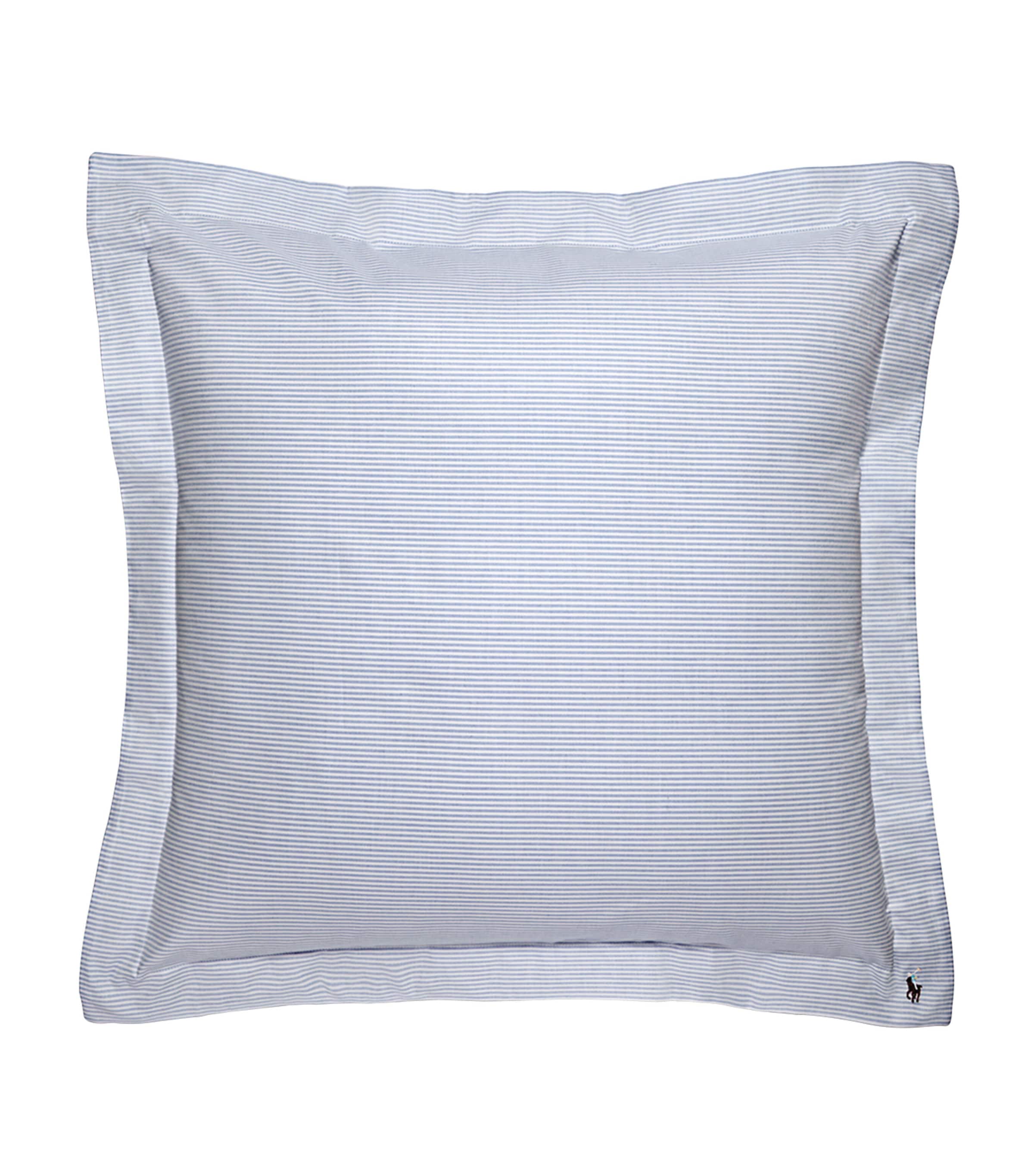 Ralph Lauren Home Oxford Blue Square Pillow Sham 65cm x 65cm, imported from the UK