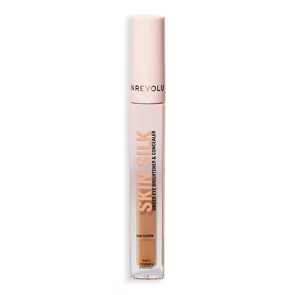 Revolution Skin Silk Brightener Concealer Tan Golden, imported from the UK