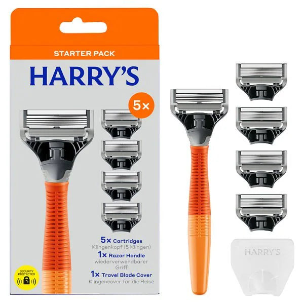 Harry's Truman Razor 5 Blade Handle Bright Orange, UK version