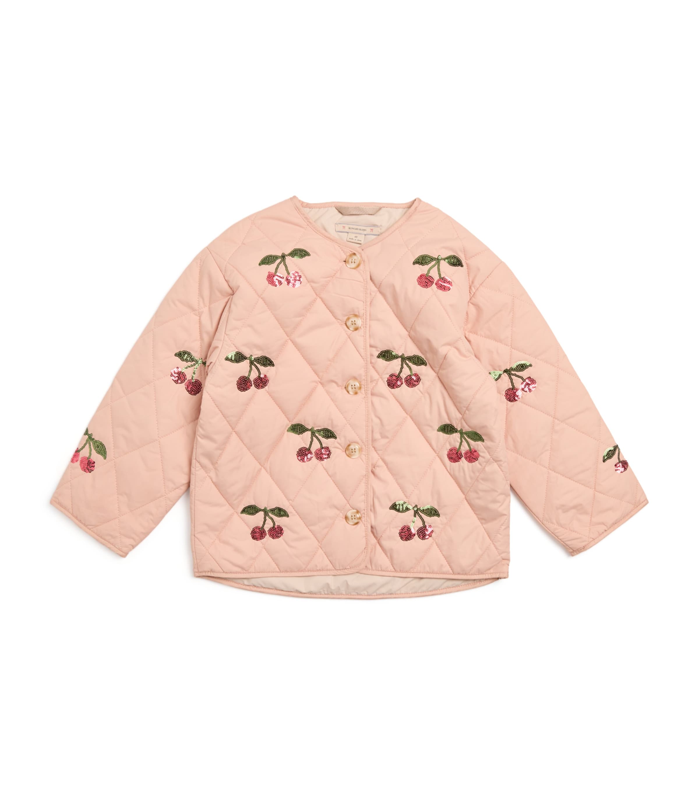 KONGES SLOJD Sequin Flora jacket for children aged 9 months to 10 years, UK version