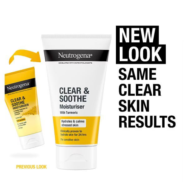 Neutrogena Clear and Soothe moisturiser 75ml, imported from the UK