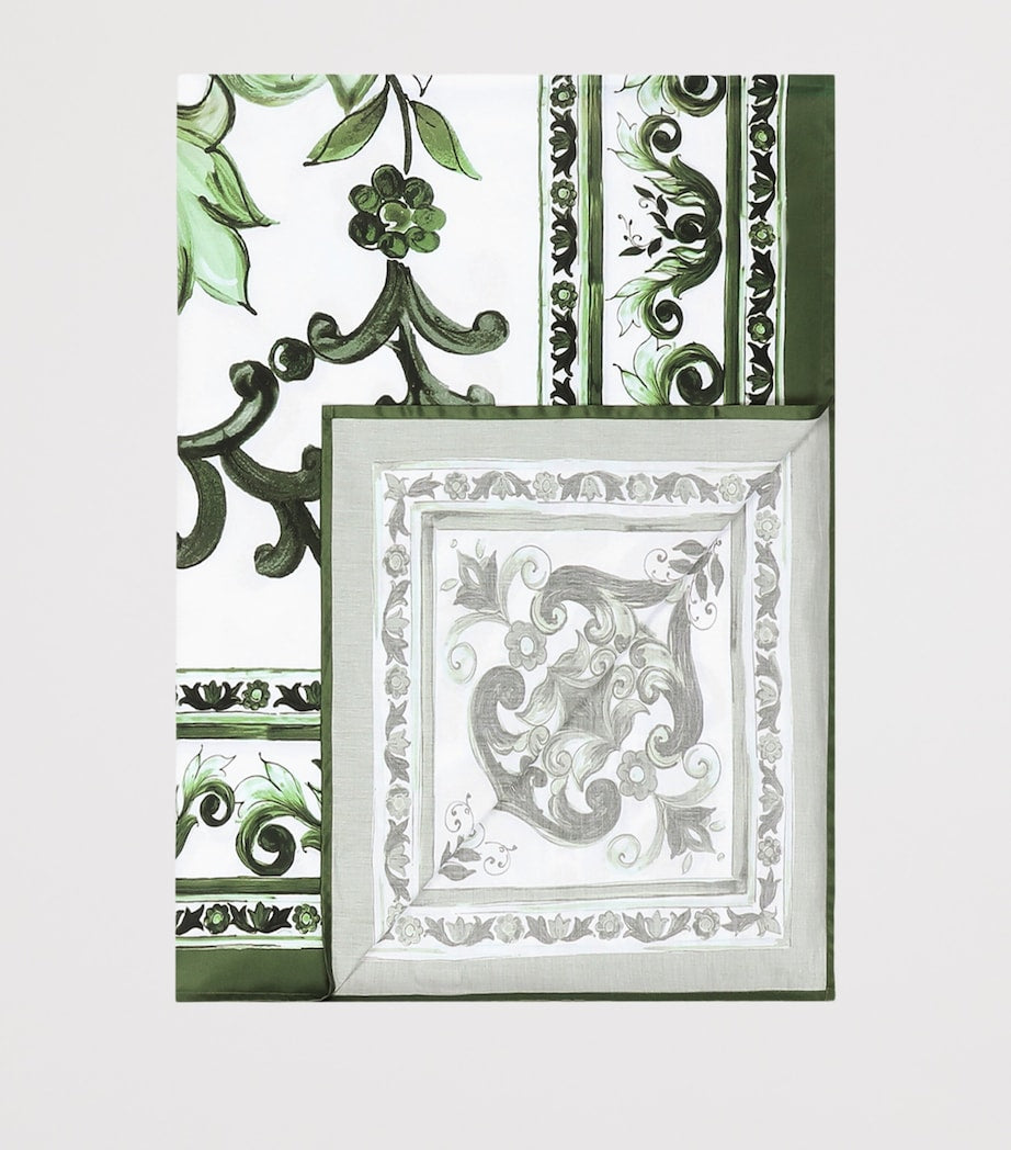 Dolce&Gabbana Casa Cotton Majolica King Fitted Sheet (300cm x 300cm)