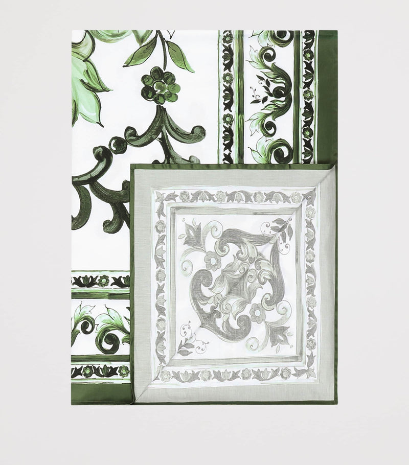 Dolce&Gabbana Casa Cotton Majolica King Fitted Sheet (300cm x 300cm)