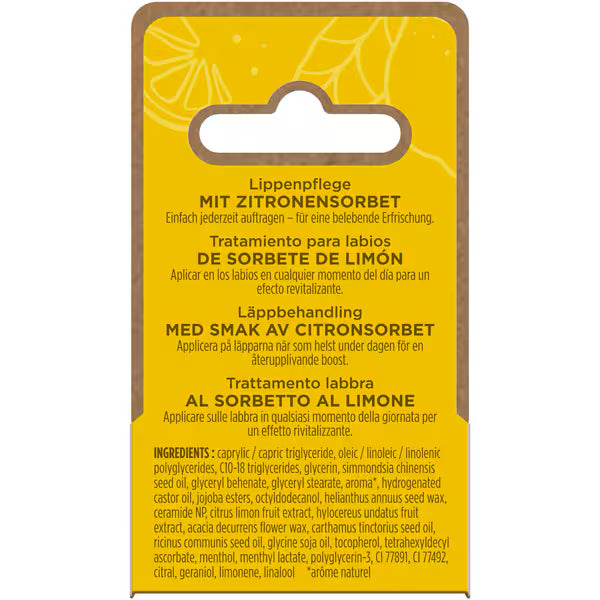 Burt's Bees lip treatment lemon sorbet 7g - British product