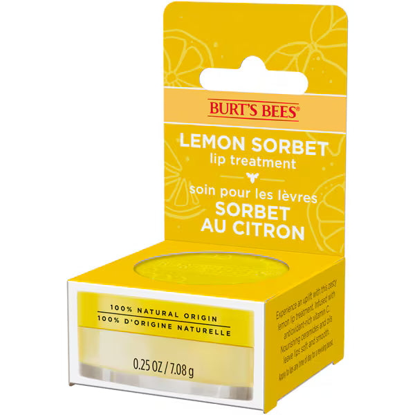 Burt's Bees lip treatment lemon sorbet 7g - British product