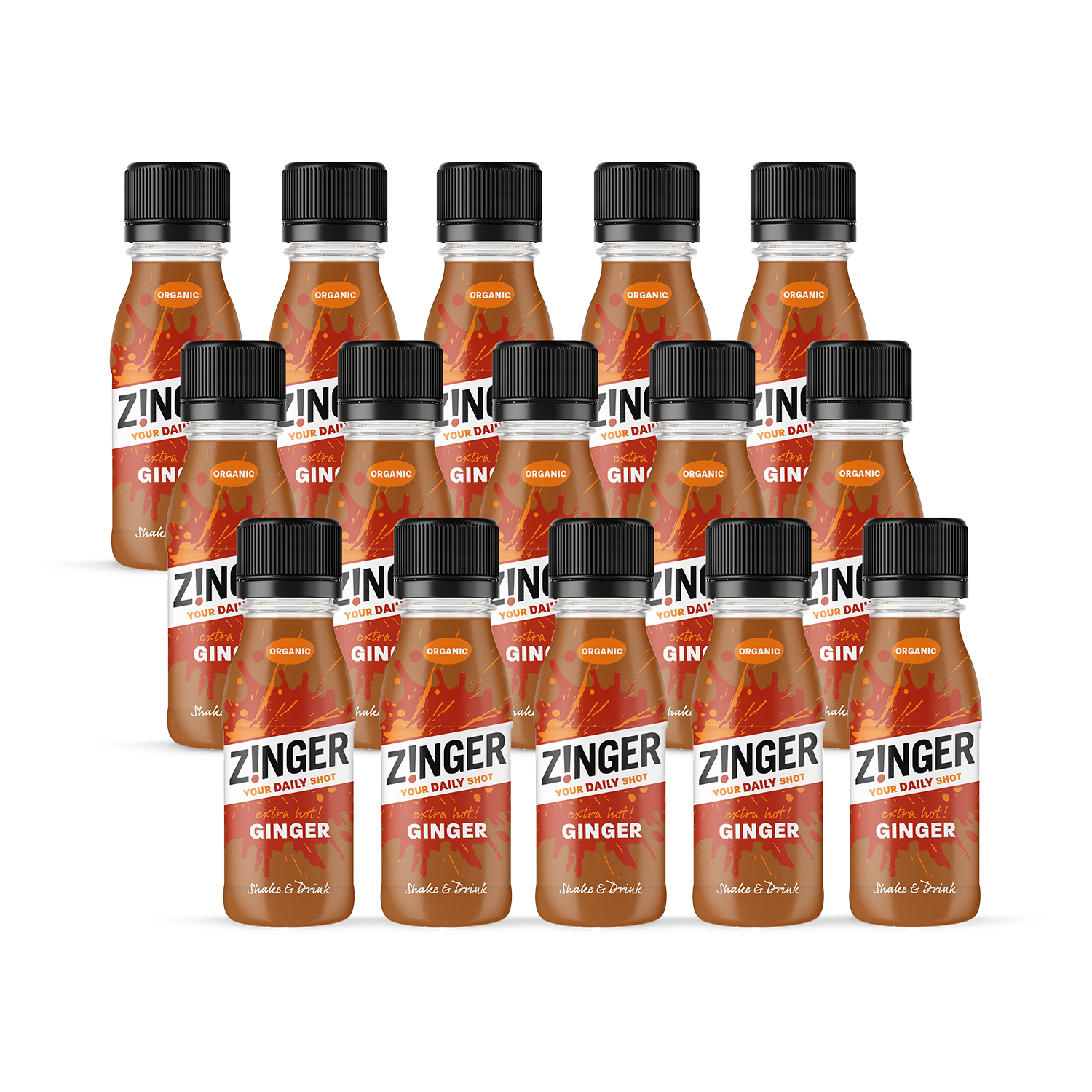 James White ginger shot extra hot 15 x 70ml, imported from the UK