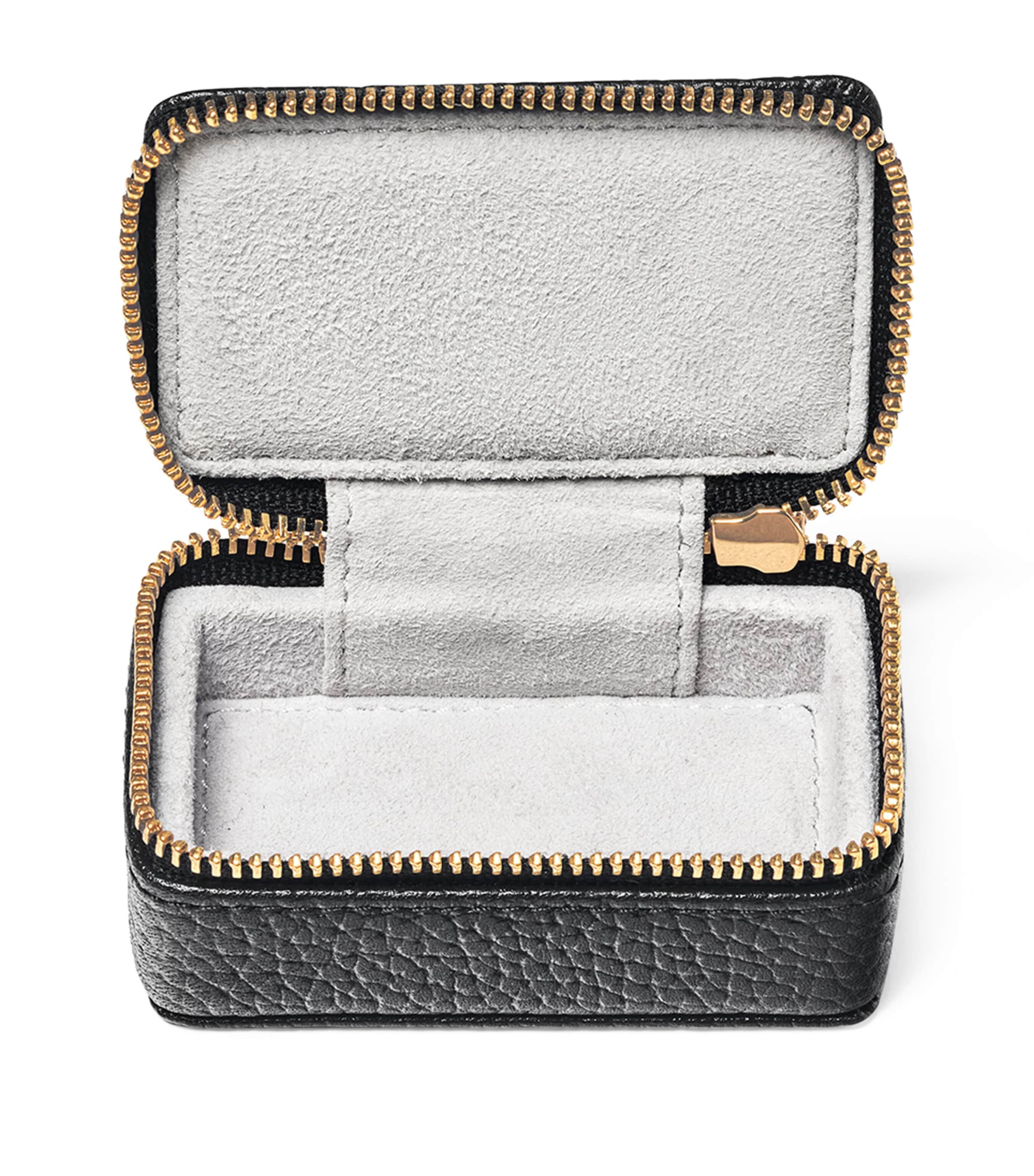 Aspinal of London small leather travel jewellery box - British product