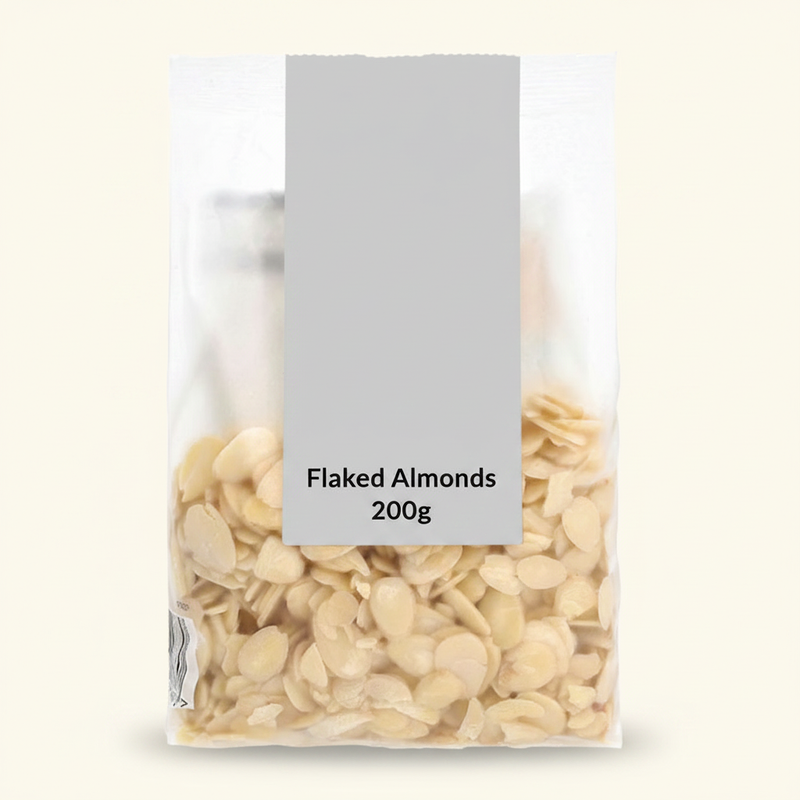 Holland & Barrett flaked almonds 200g pack, UK version
