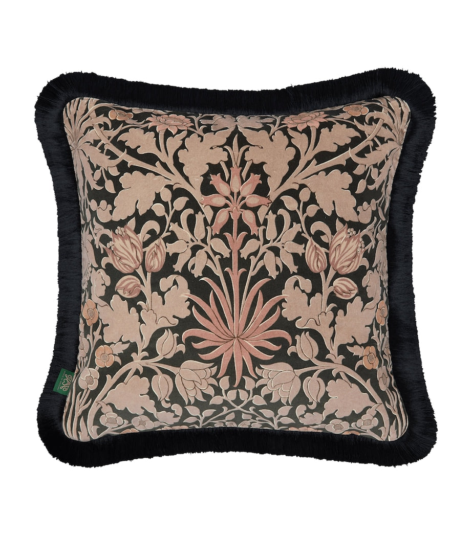 House Of Hackney velvet hyacinth novellus fringed cushion 45cm x 45cm, UK version