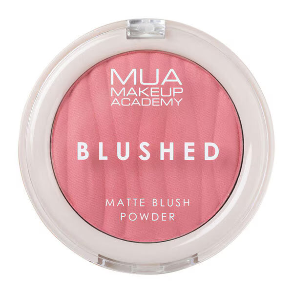 MUA Blushed Matte Powder Dusky Rose, imported from the UK