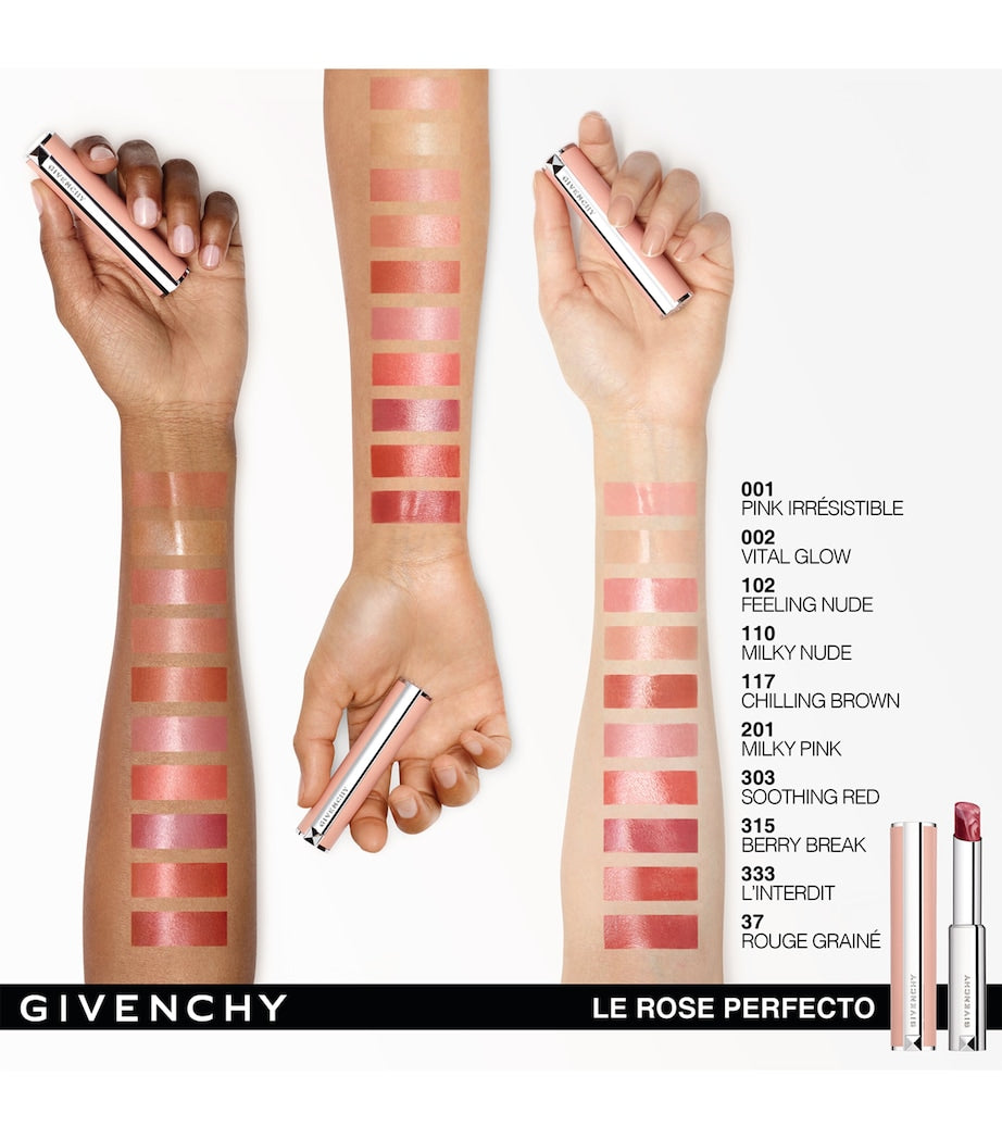 Givenchy Rose Perfecto lip balm, UK version