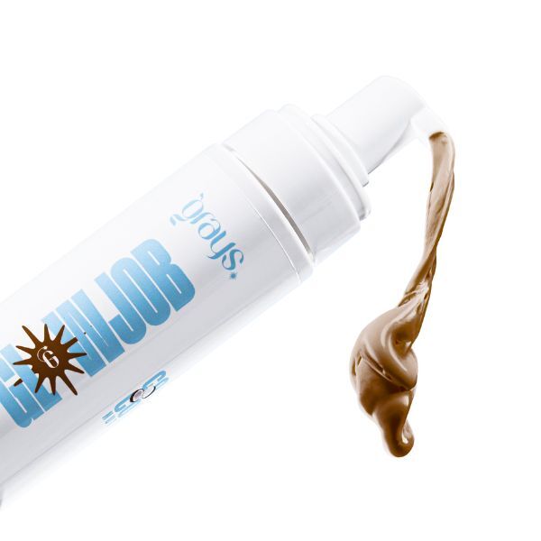 Glowjob Extra Dark Tanning Mousse 200ml container, UK version