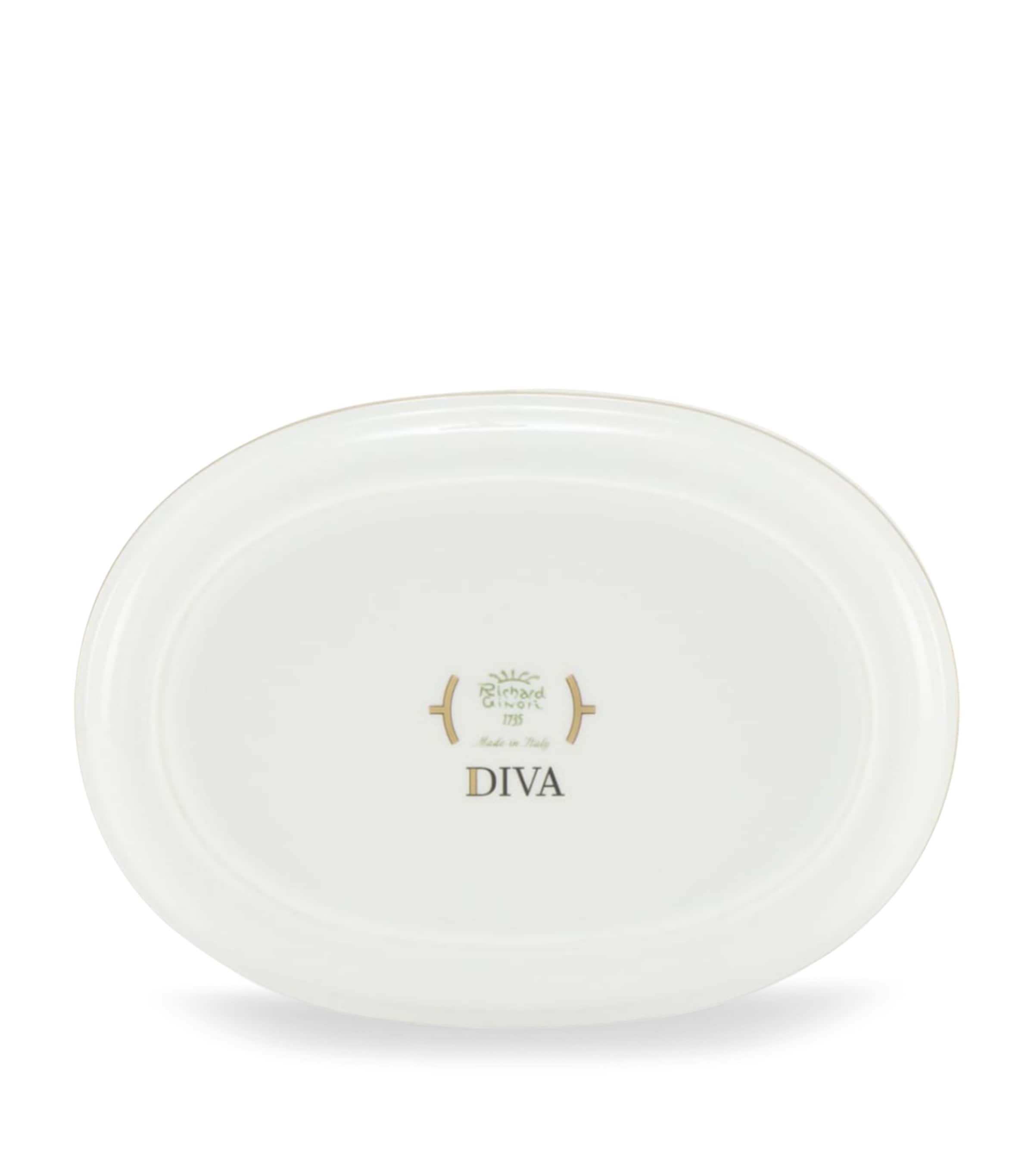 GINORI 1735 porcelain pickle dish verde 21.5cm, UK version