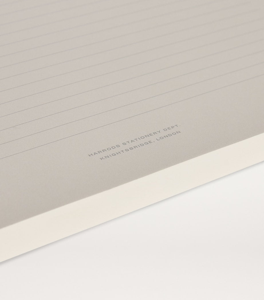 Harrods lined A4 jotter block with 230 pages, UK version
