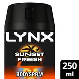 Lynx Sunset Fresh Body Spray 250 ml, imported from the UK
