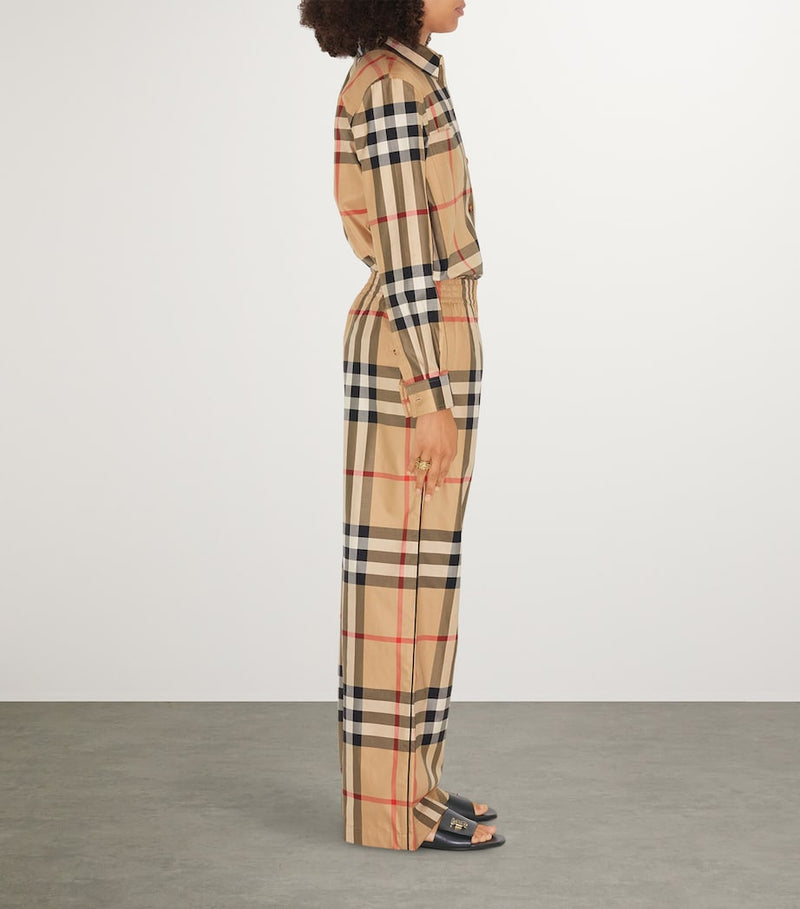 Burberry cotton check trousers - British product