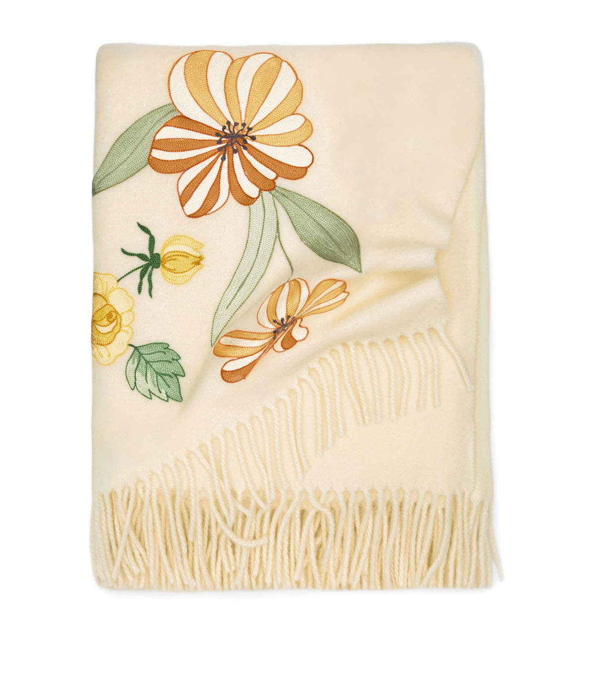 Loretta Caponi virgin wool Giardino throw 132cm × 159cm, UK version
