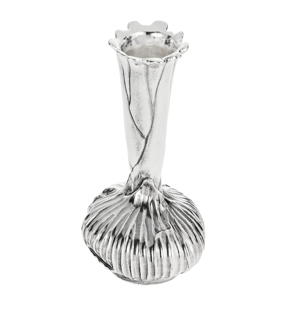 Christofle silver-plated onion vase 10.5cm - British product