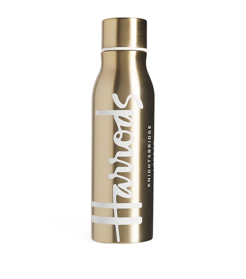 Slender Metal Water Bottle with Non-Slip Sleeve 23cm