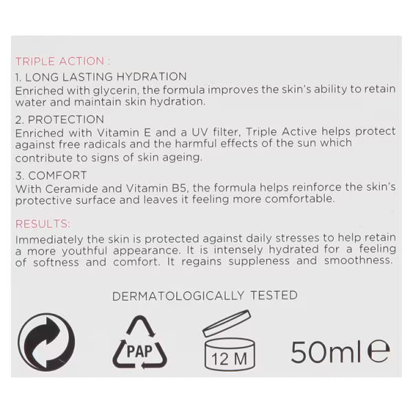 L'Oréal Paris Triple Active Dry Sensitive Moisturiser 50ml, UK version