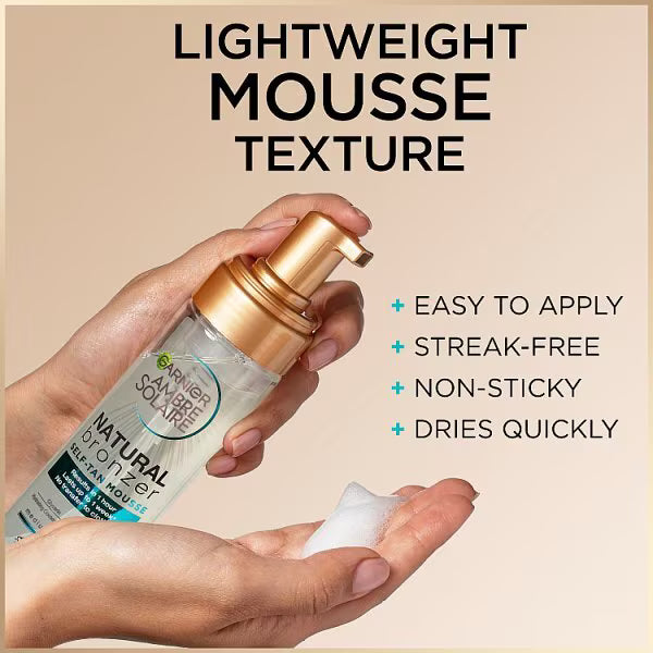 Garnier Ambre Solaire Natural Clear Self Tan Mousse 200ml, UK version