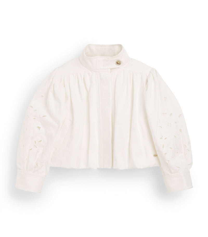 Chloé Kids embroidered denim jacket 4-14 years - British product