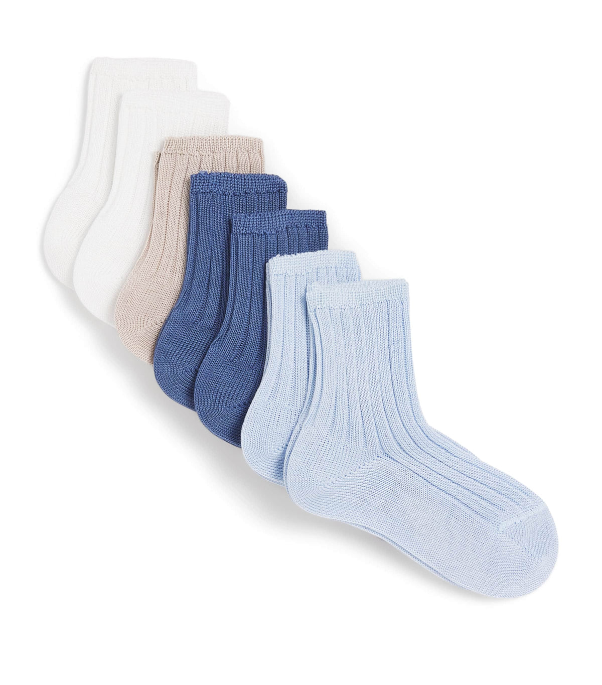 Story Loris Set of 7 Cotton Ribbed Socks (3-9 Months)