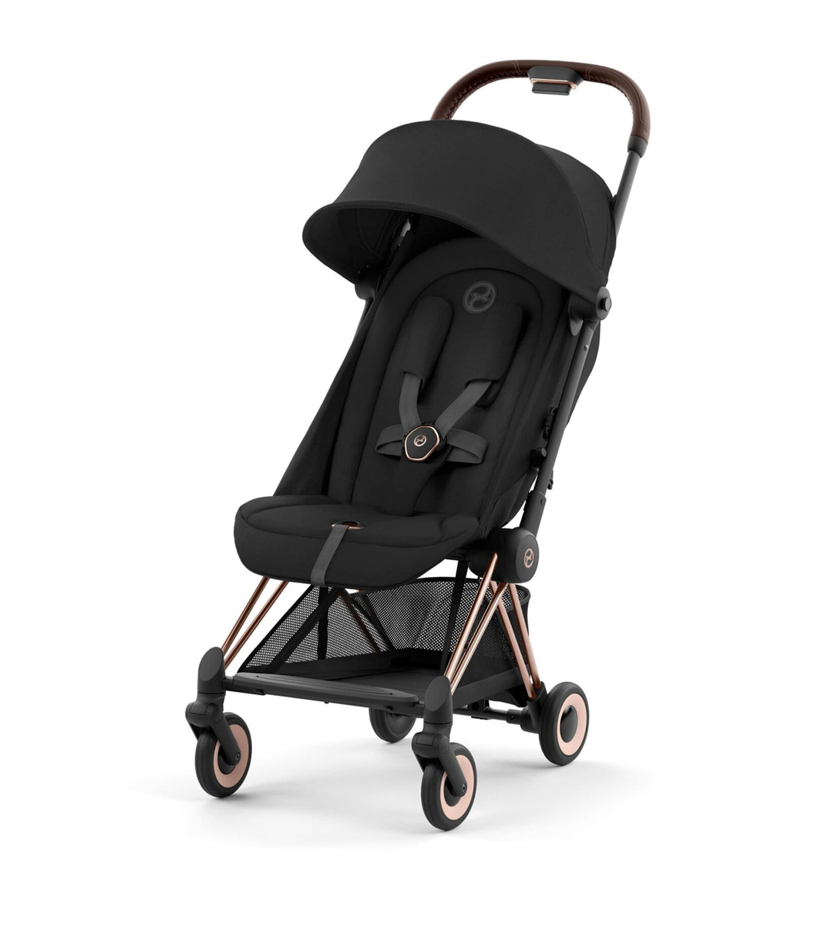 Cybex COYA Travel Stroller Rosegold/Sepia Black - British product