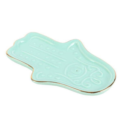 Something Different Hamsa Hand Ceramic Incense Holder