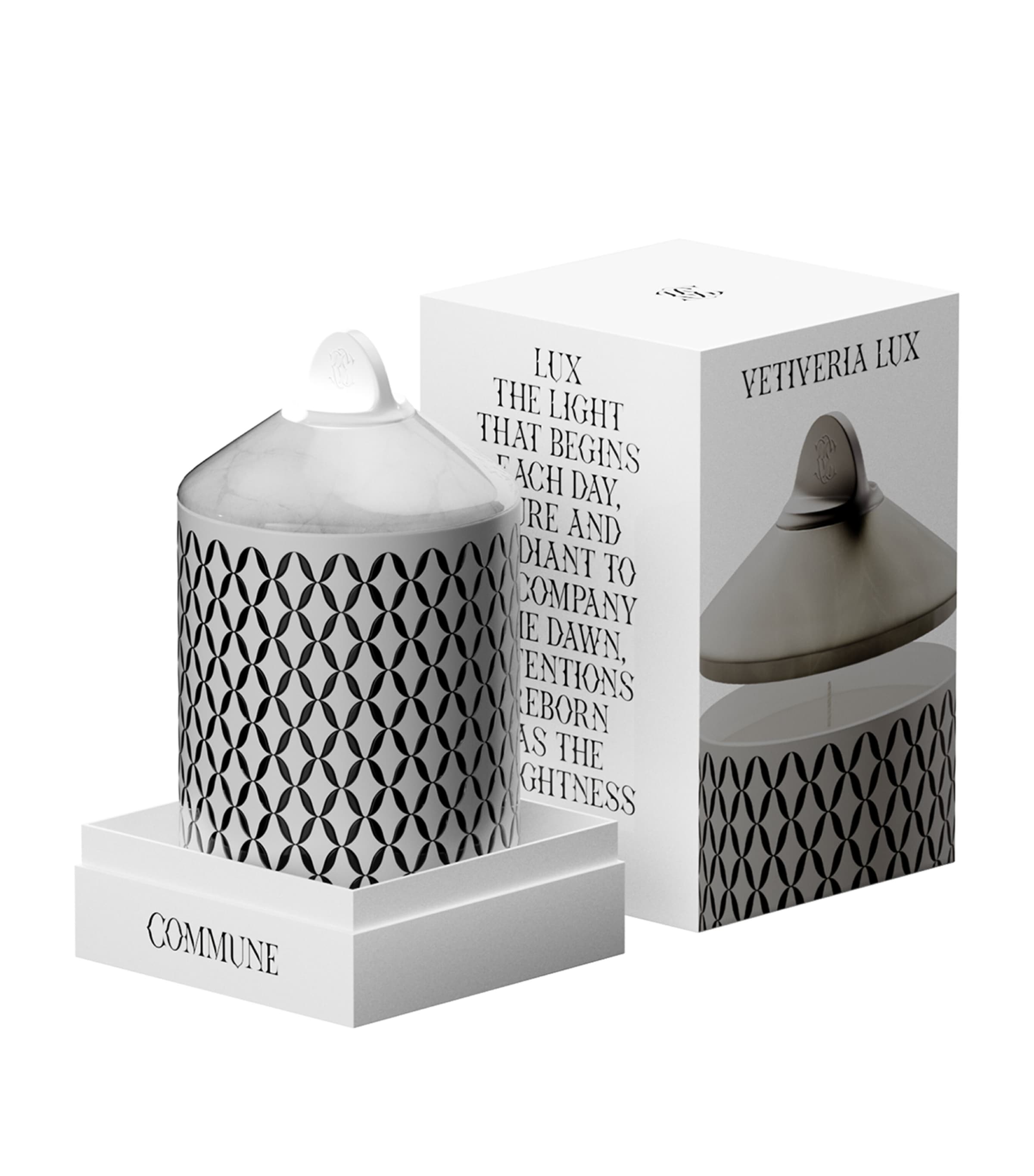 Commune Vetiveria Lux scented candle with cover - British product