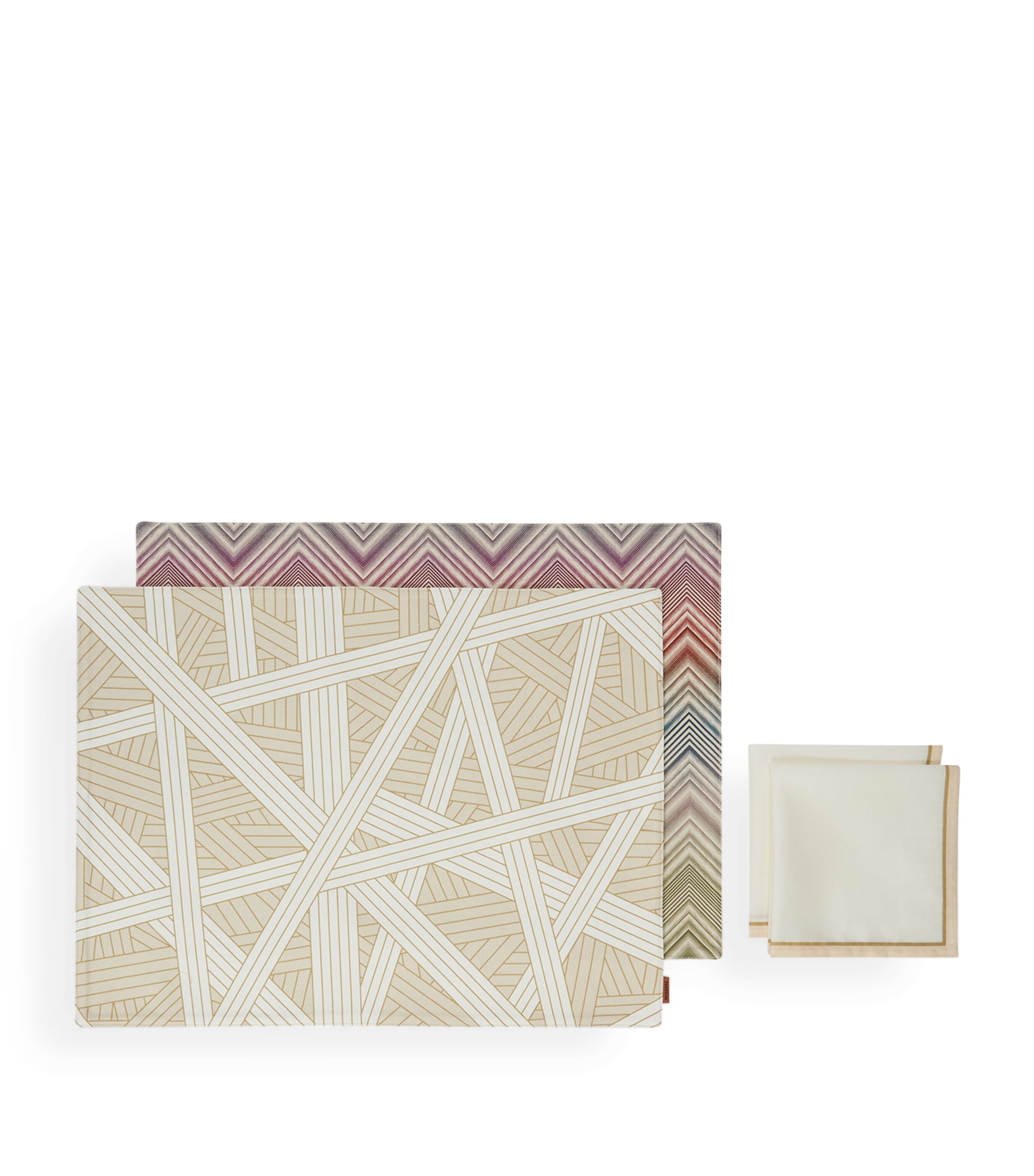 Missoni Home cotton Nastri placemats and napkins set, imported from the UK