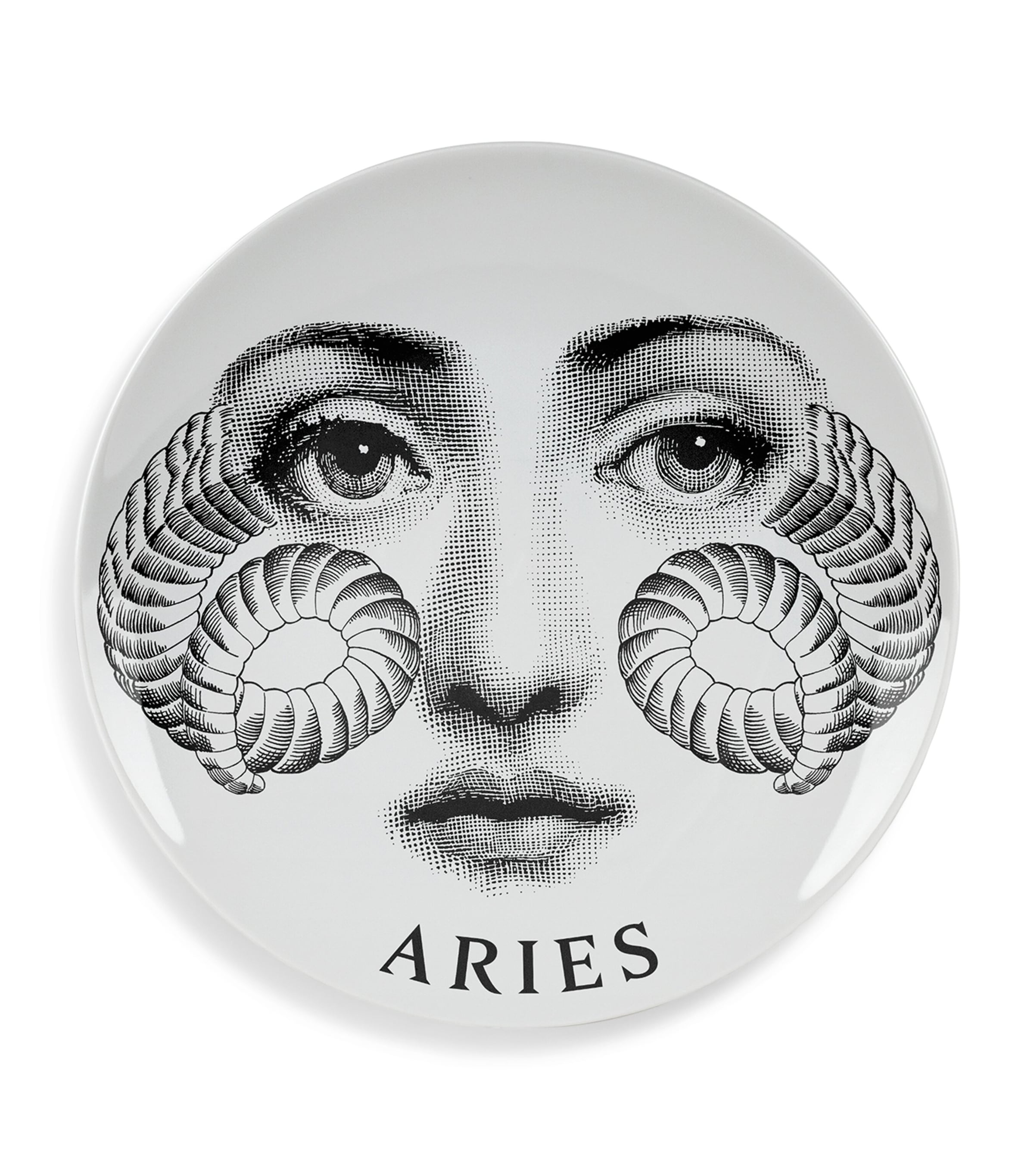 Fornasetti Tema e Variazioni No. 348 Wall Plate with Aries design - British product
