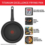 Tefal Titanium Excellence 28cm Frying Pan - McGrocer