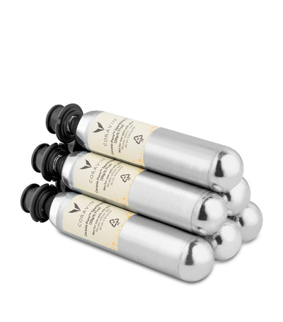 Pure CO2 Capsules for Sparkling Wine Preservation, Pack of 6