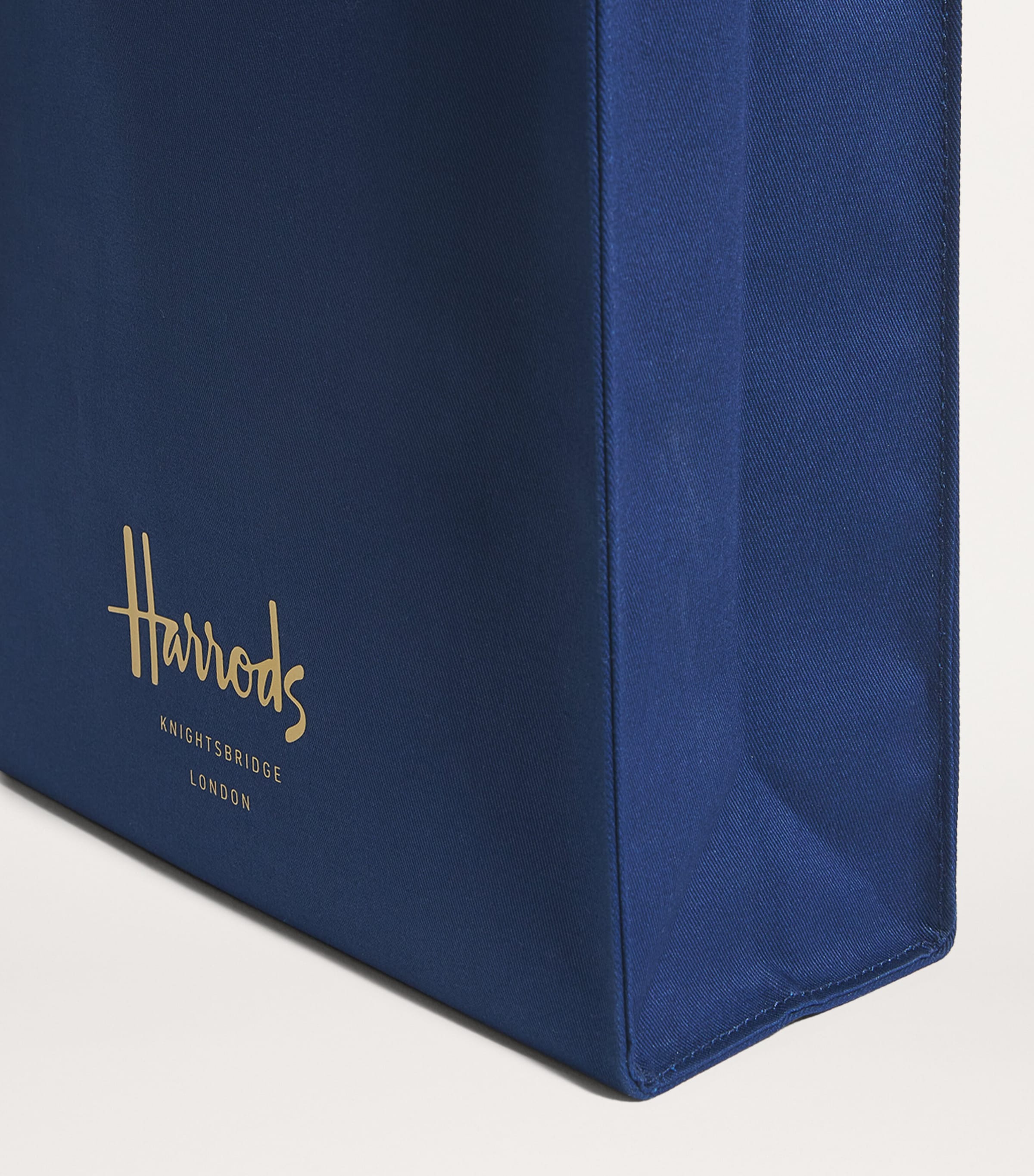 Harrods cotton logo tote bag medium, UK version