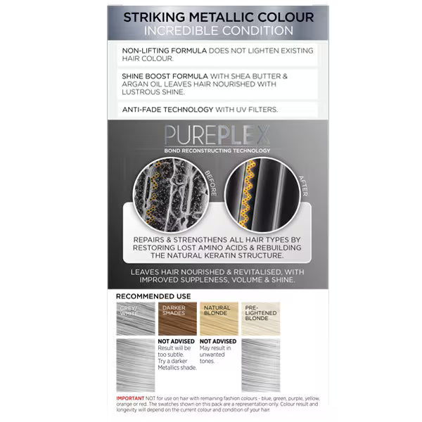 DNR Colour Freedom Silver Blonde hair dye kit - British product