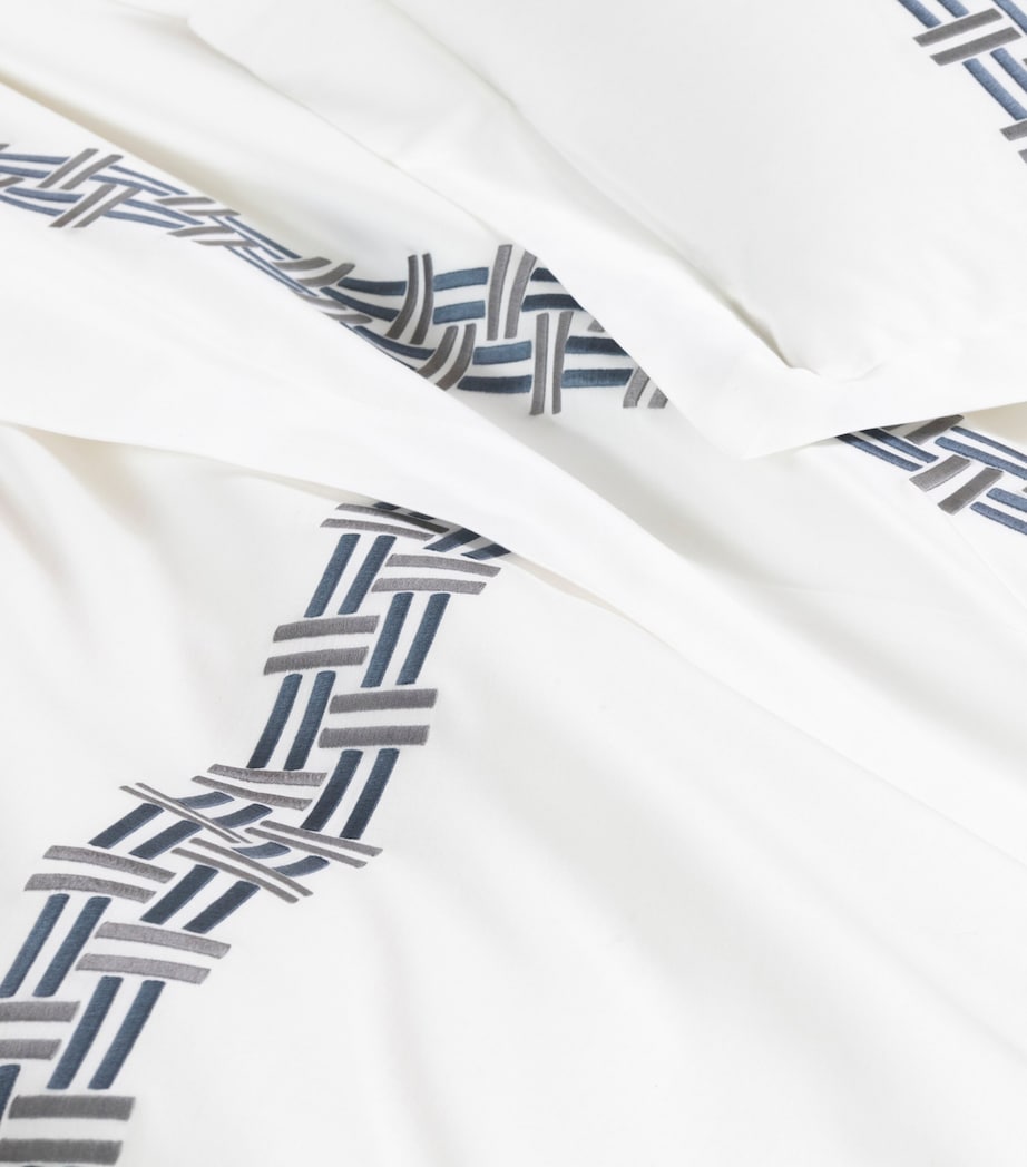 Frette Basket Weave Queen Duvet Cover 240cm x 220cm - British product
