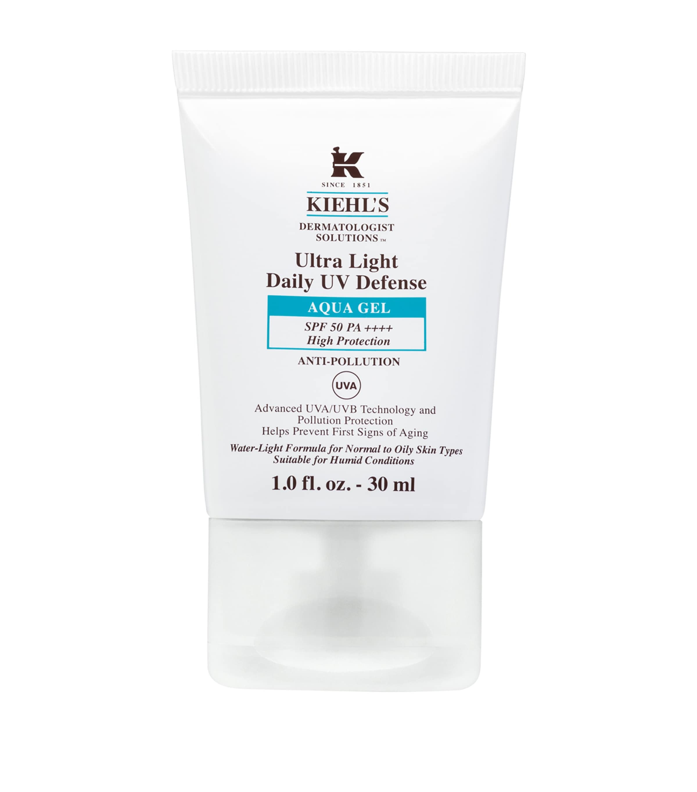 Kiehl's Daily Aqua Gel SPF 50 sunscreen, UK version