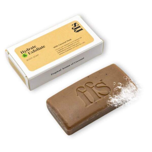 FFS Beauty Coconut Exfoliate Body Soap Bar 60g - British product