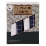 Threads by Totes 4 Pack Cotton Handkerchief GOODS Boots   