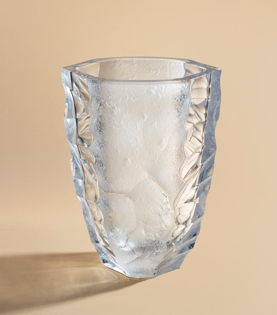 Lalique Silex vase 14cm, UK version