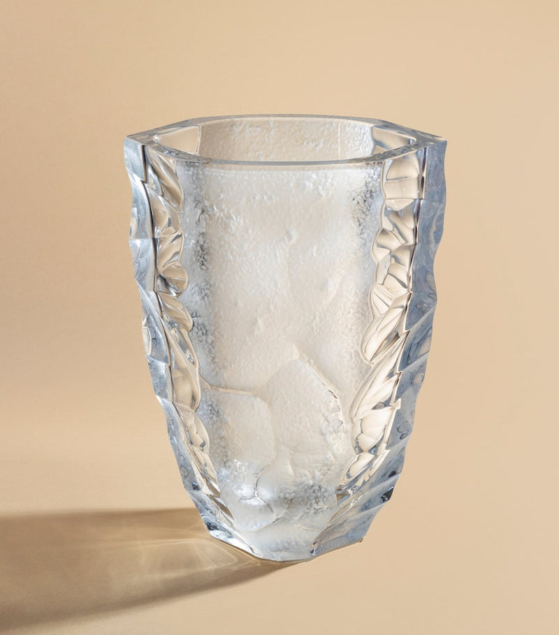 Lalique Silex vase 14cm, UK version