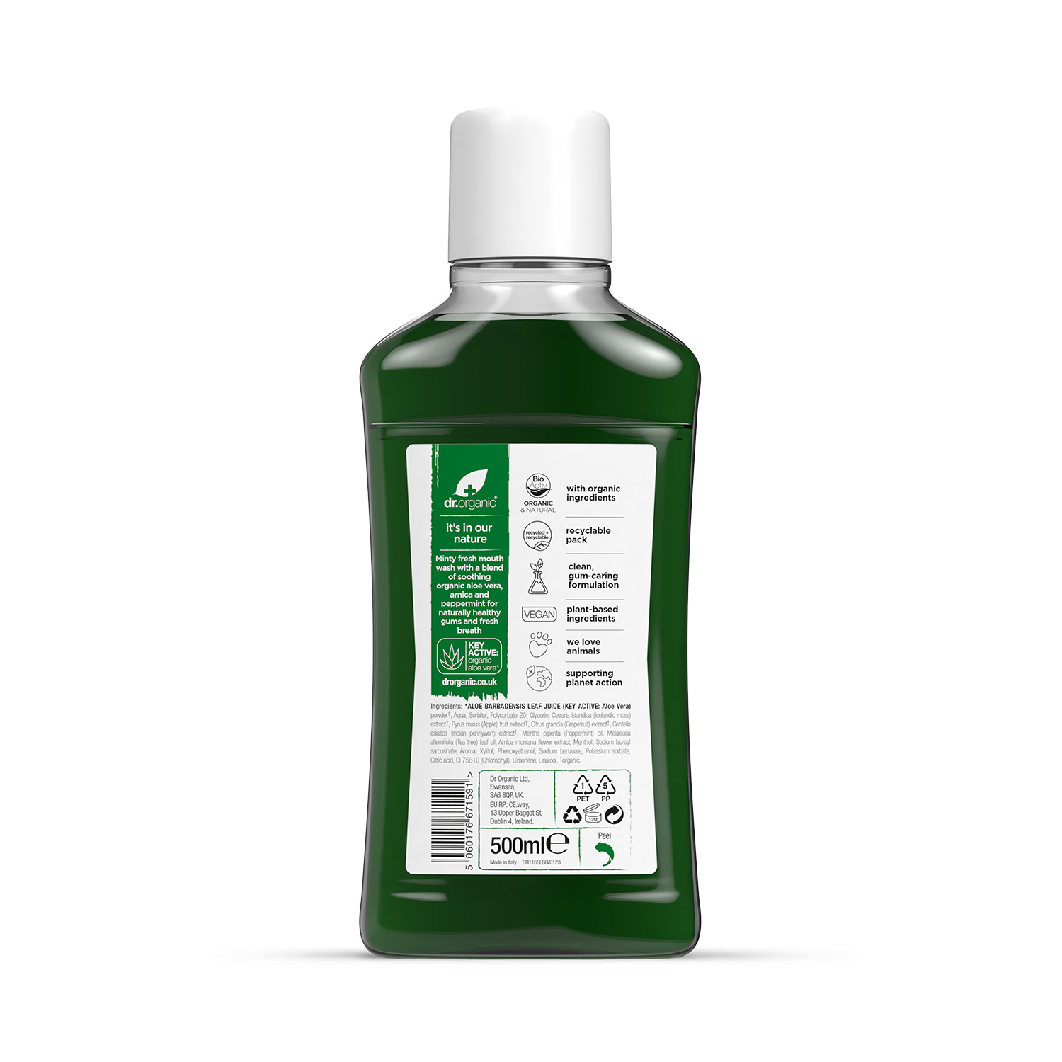 Dr Organic Aloe Vera Mouthwash 500ml
