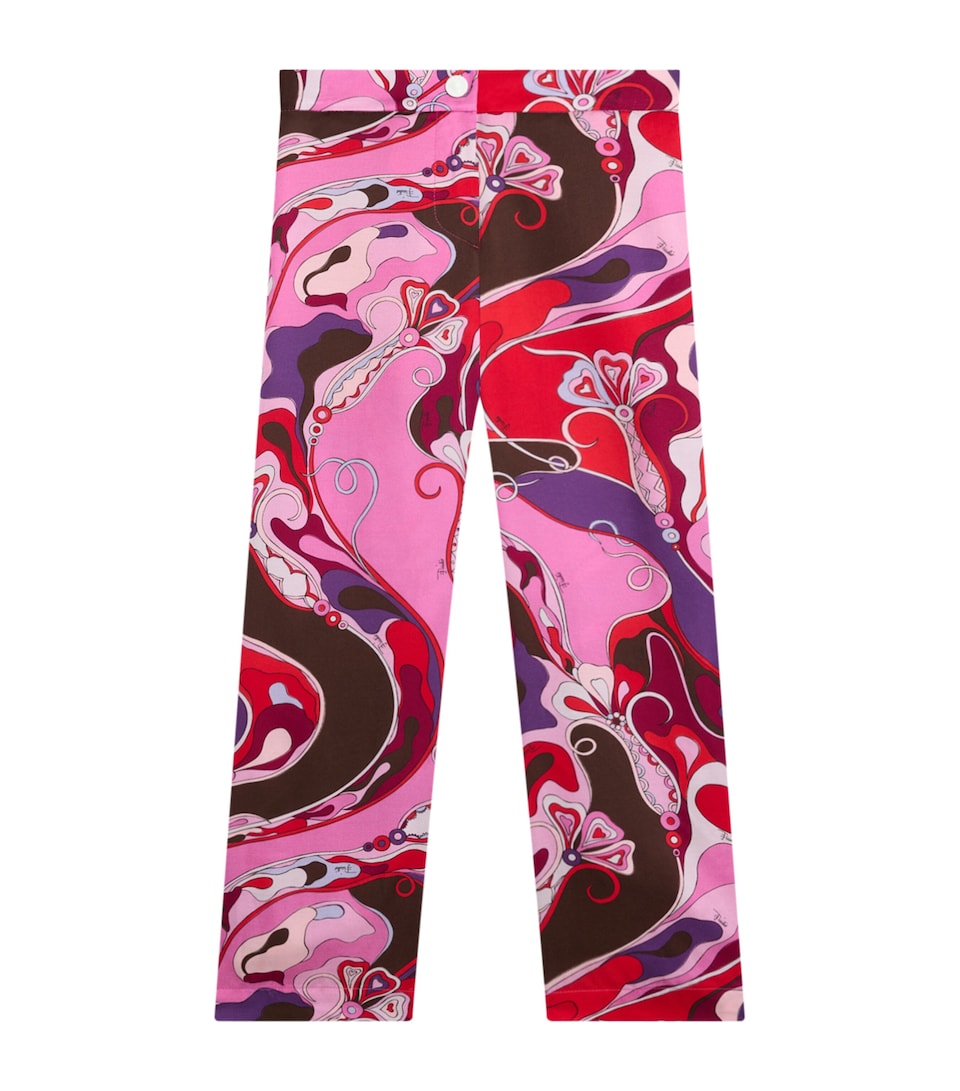 Plunge Neck Swimsuit with All-Over Print in Nylon and Elastane